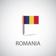 romania flag pin
