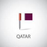qatar flag pin