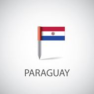 paraguay flag pin