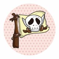 Pirate flags theme elements N9