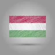 Flag of Hungary Grunge texture