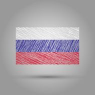 Flag of Russia Scratched texture