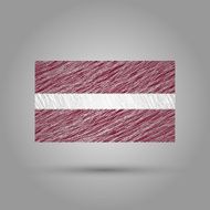 Flag of Latvia Light grunge effect