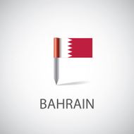 bahrain flag pin