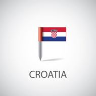 croatia flag pin
