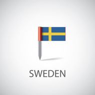 sweden flag pin