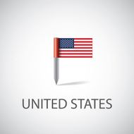 usa flag pin