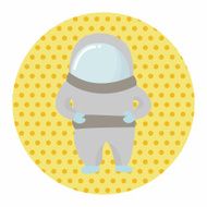 Space Astronaut theme elements vector eps10 N15