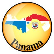 orange button with the image maps of Panama
