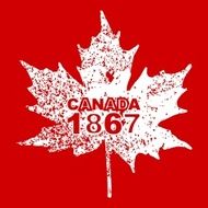 Happy Canada Day card in vector format N10