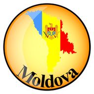 orange button with the image maps of Moldova