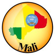 orange button with the image maps of Mali