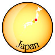 orange button with the image maps of Japan