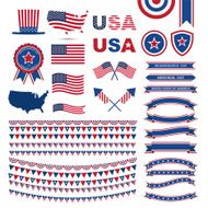 USA flag pattern element