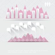 Elements for infographic Interactive chart with figures N6