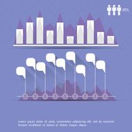 Elements for infographic Interactive chart with figures N7