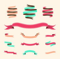 Ribbon banner collection
