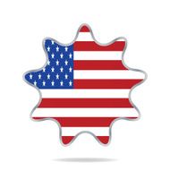 USA banner design set vector illustration