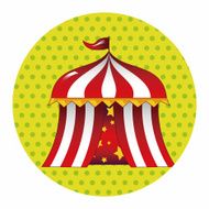 circus tent theme elements vector eps N8