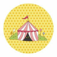 circus tent theme elements vector eps N9
