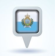 Flag of San Marino icon collection vector illustration N3