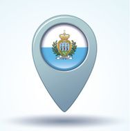 Flag of San Marino icon collection vector illustration N4