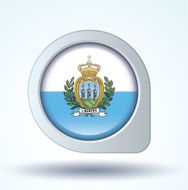 Flag of San Marino icon collection vector illustration N5