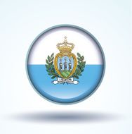 Flag of San Marino icon collection vector illustration N8