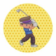person character golfers theme elements N7