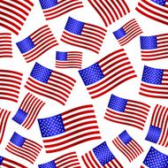 usa national flag celebration seamless pattern eps10