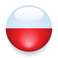 World Flag Button Poland