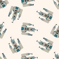 castle seamless pattern N3