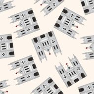 castle seamless pattern N4