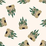 castle seamless pattern N8