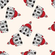 castle seamless pattern N10