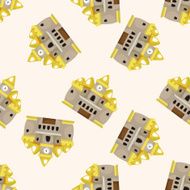 castle seamless pattern N15