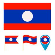 Laos country flag