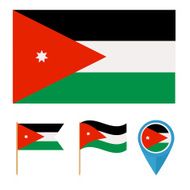 Jordan country flag