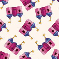 castle cartoon sticker icon N3