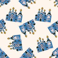 castle cartoon sticker icon N8