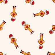 f1 racing cartoon seamless pattern background N12