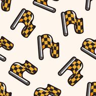 f1 racing cartoon seamless pattern background N13