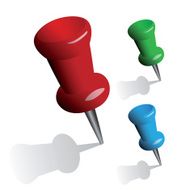 different colored map pin markers