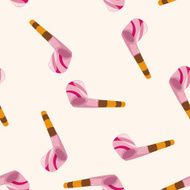 birthday horn cartoon seamless pattern background