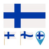 Finland Europe country flag vector