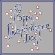 Vector independence day badge poster