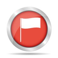 Flag icon Location marker symbol Flat design style N5