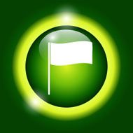 Flag icon Location marker symbol Flat design style N6
