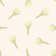 golf equipment cartoon seamless pattern background N14