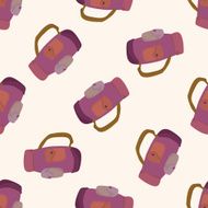 golf equipment cartoon seamless pattern background N15